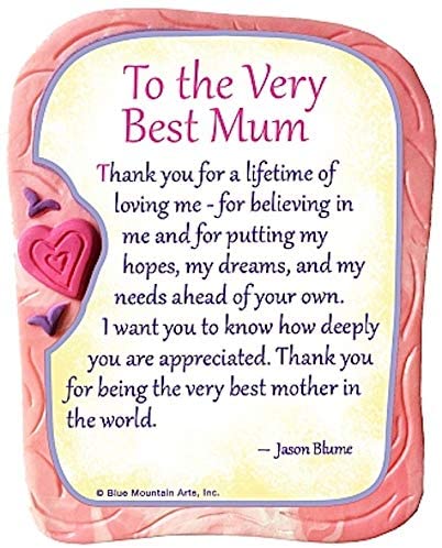To The Very Best Mum (AGE009) - Blue Mountain Arts